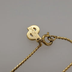 Christian Dior CD Pendant Necklace Gold-plated