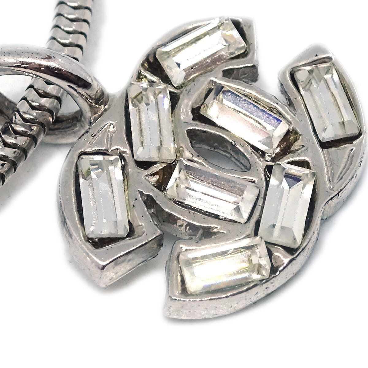 Chanel CC Chain Bracelet Metal with Faux Pearl