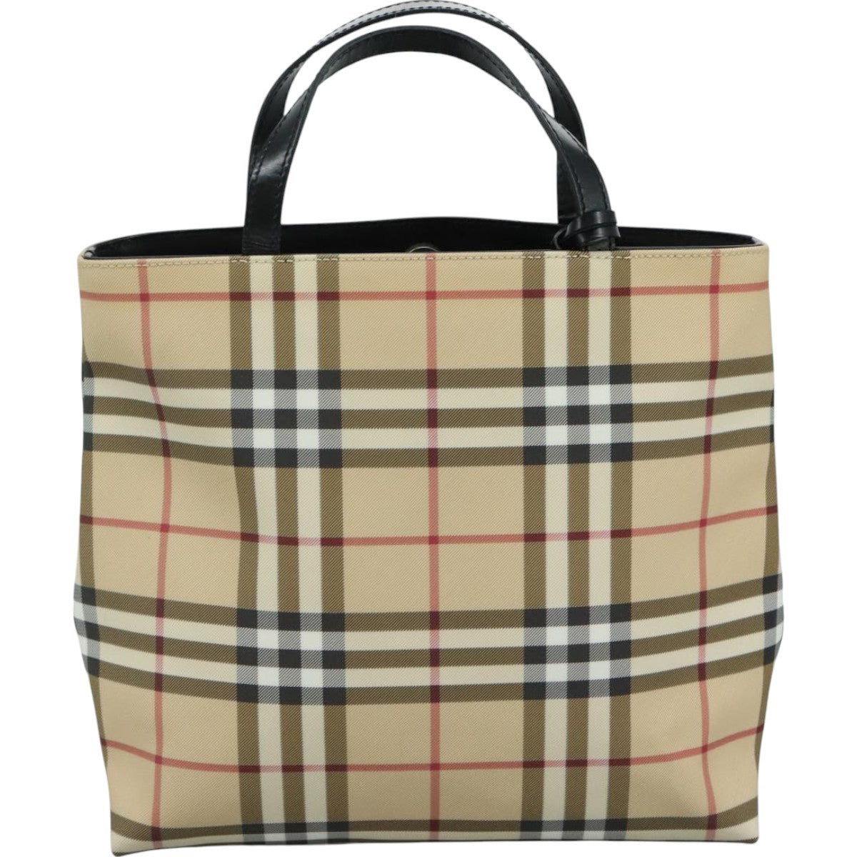 Burberry Top Handle Tote Nova Check Canvas