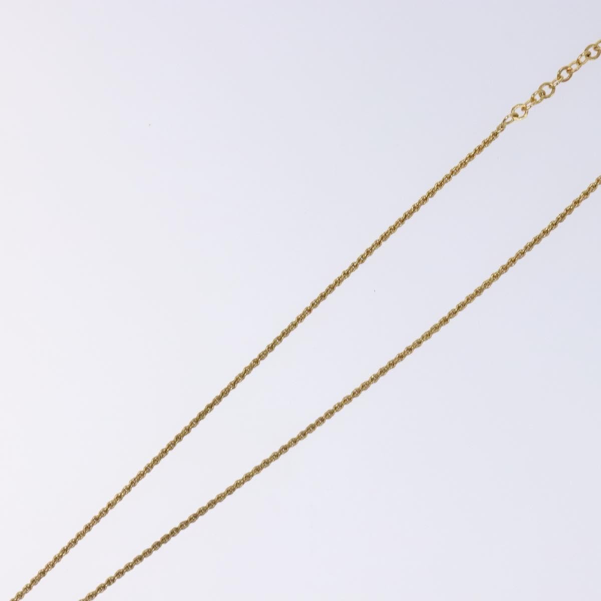 Christian Dior CD Round Pendant Necklace Metal