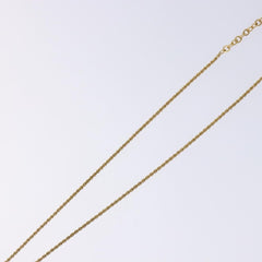 Christian Dior CD Round Pendant Necklace Metal