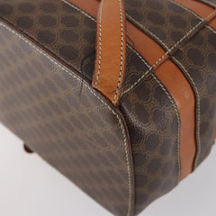 Celine Vintage Macadam Backpack Canvas and Leather