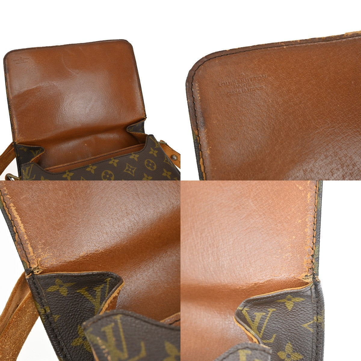 Louis Vuitton Cartouchiere Handbag Monogram Canvas