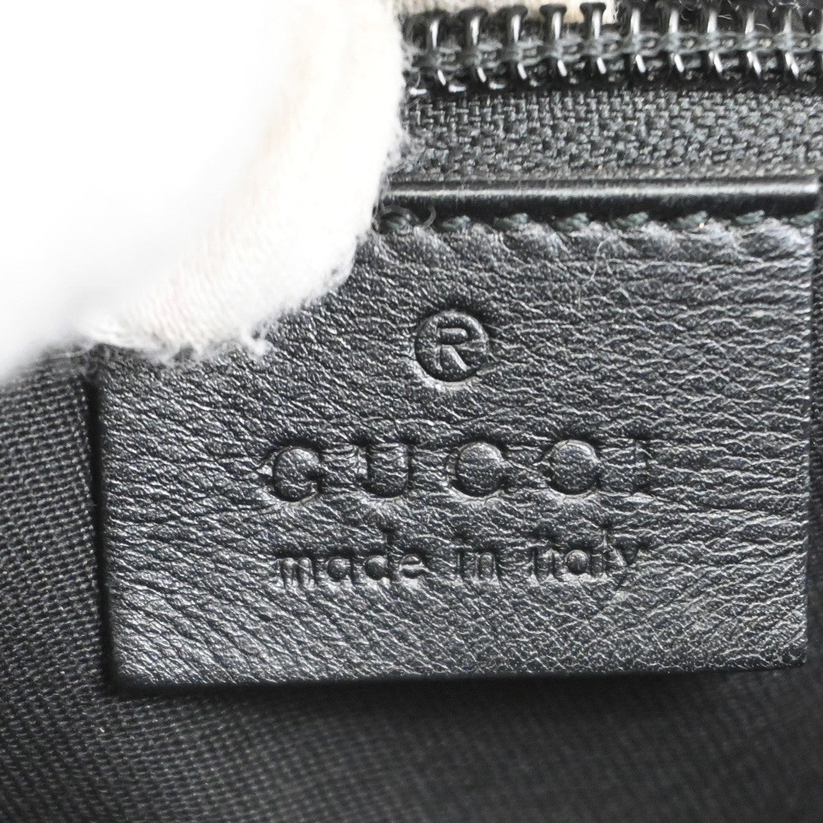 Gucci Zip Messenger Bag GG Canvas with Perforated Leather