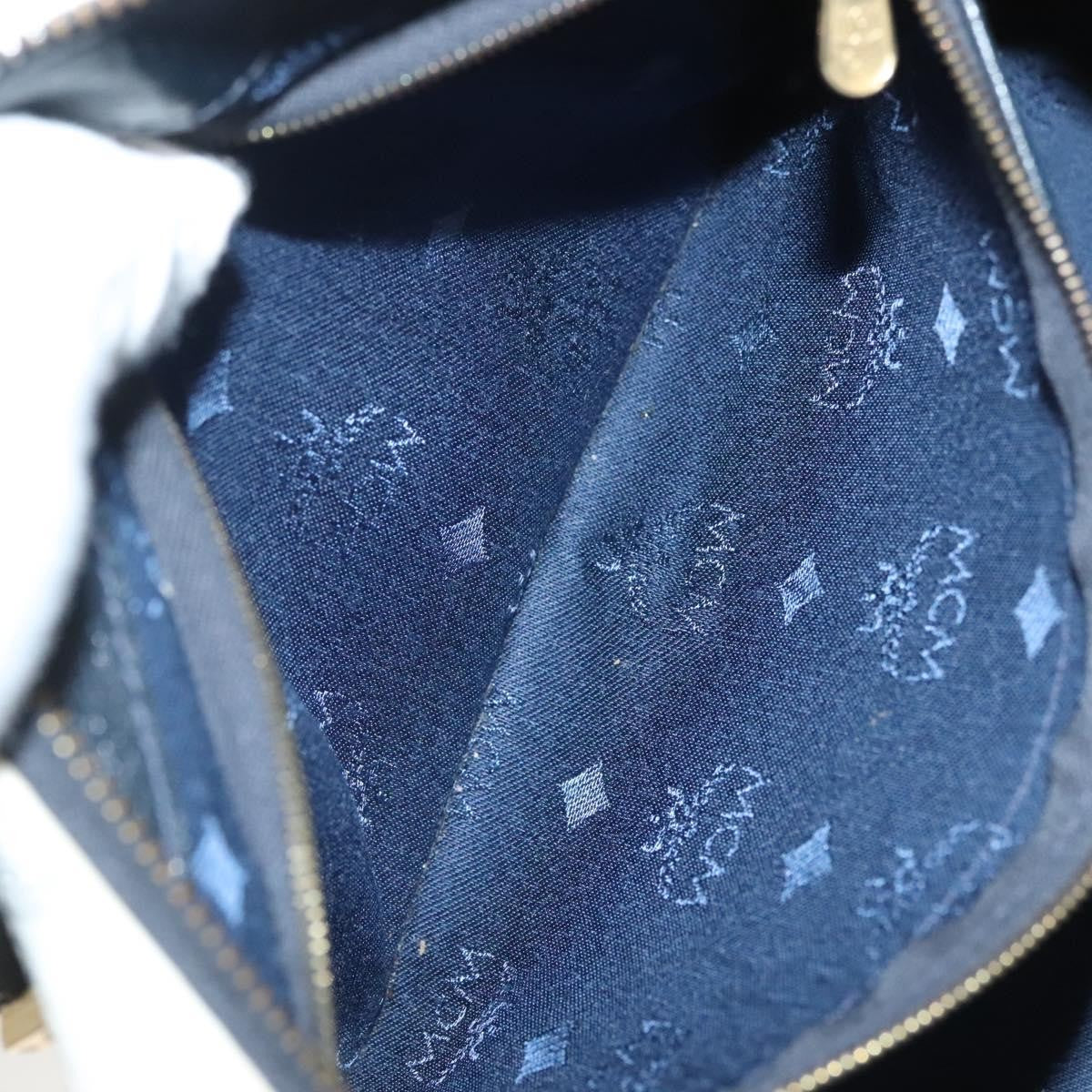 MCM Visetos Handbag Canvas and Leather