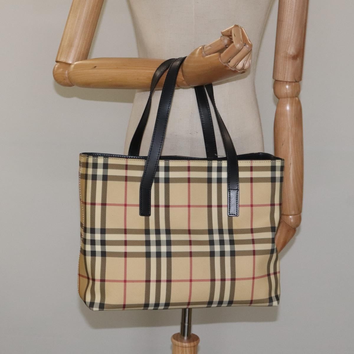 Burberry Nova Check Tote canvas check pattern