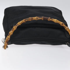 Gucci Vintage Bamboo Shoulder Bag Nylon