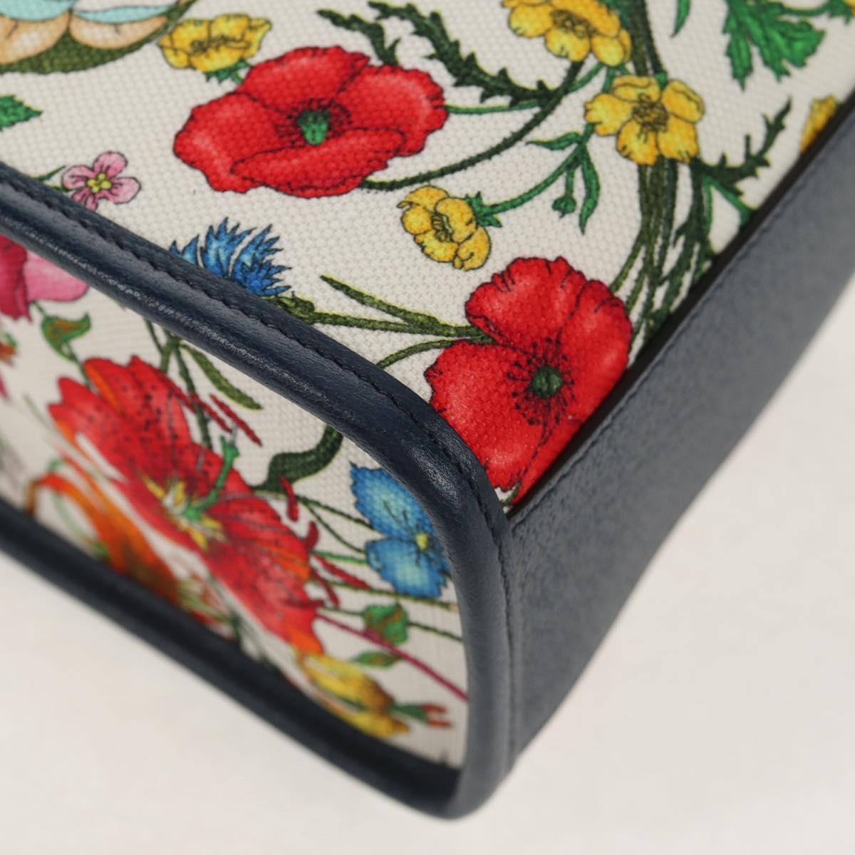 Prada Floral Open Tote Printed Denim