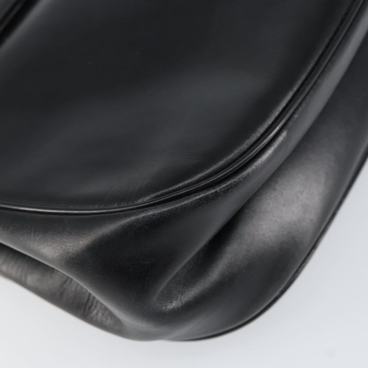 Christian Dior Vintage Chain Flap Shoulder Bag Leather