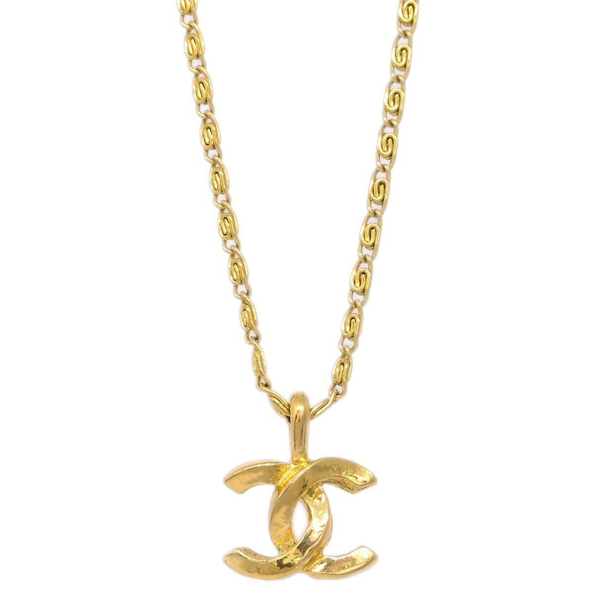 Chanel CC Pendant Necklace Metal