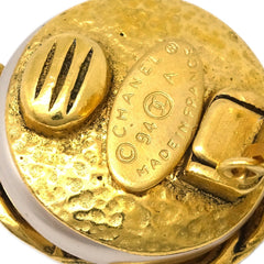 Chanel Vintage Triple cc earrings Metal