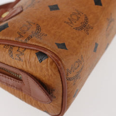 MCM Visetos Handbag Canvas and Leather