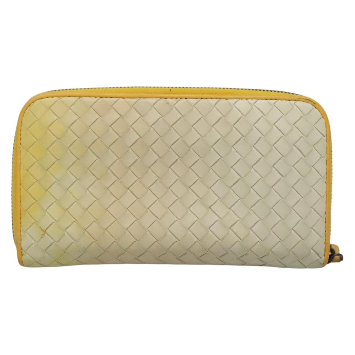 Bottega Veneta Intrecciato Long Zip  Wallet Leather