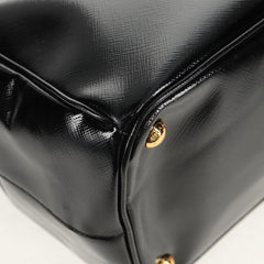 Prada Double Zip Lux Tote Vernice Saffiano Leather