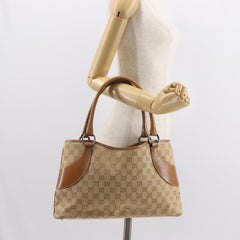 Gucci Vintage Ring Tote GG Canvas with Leather