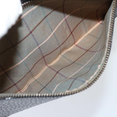 Burberry Zip Clutch Leather