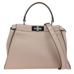 Fendi Peekaboo Bag Leather with Whipstitch Detail
