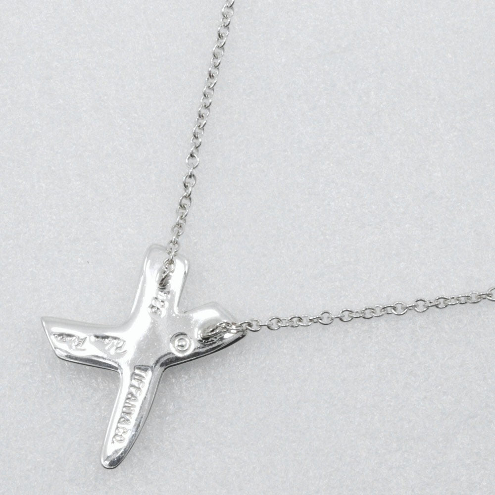 Tiffany & Co. Paloma Picasso Graffiti X Pendant Necklace Silver