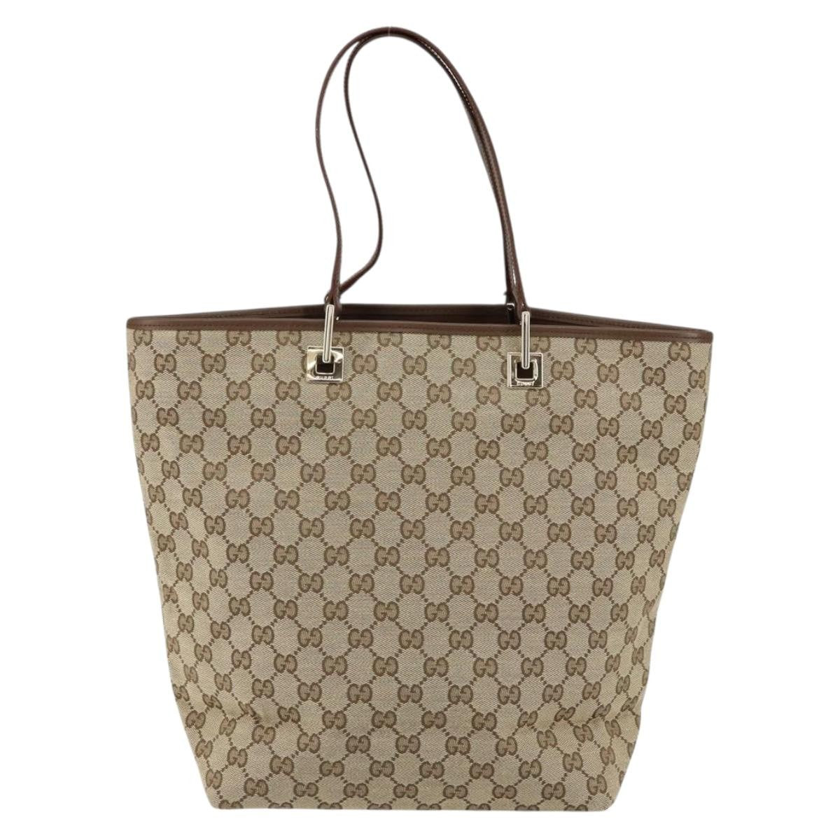 Gucci Vintage Bucket Shopping Tote GG Canvas