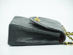 Chanel Vintage Round Flap Bag Quilted Lambskin