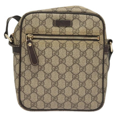Gucci Front Zip Messenger GG Coated Canvas