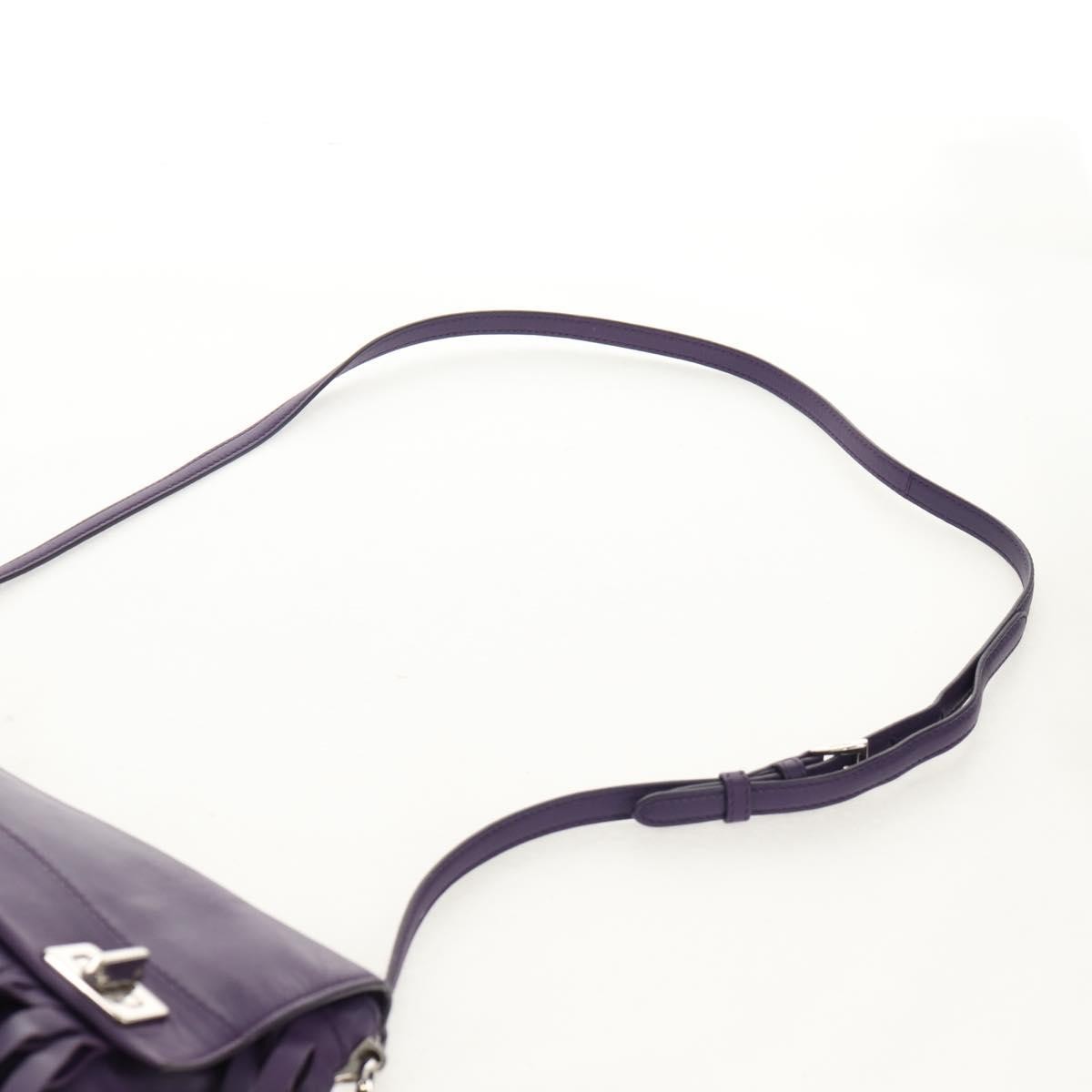 Prada Double Turn Lock Flap Bag Leather with Fringe