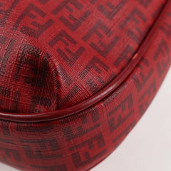 Fendi Front Pocket Messenger Bag Zucchino Coated Canvas