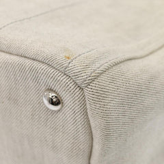 Prada Canapa Tote Rhinestone Embellished Canvas