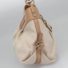 Bvlgari Chandra Hobo Canvas and Leather