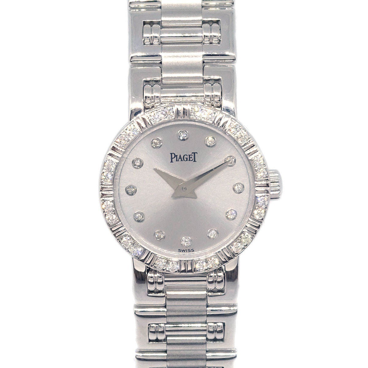 Piaget Dancer Quartz Watch White Gold with Diamond Bezel