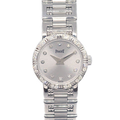 Piaget Dancer Quartz Watch White Gold with Diamond Bezel