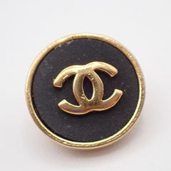 Chanel Vintage CC Round Button Clip-On Earrings Metal