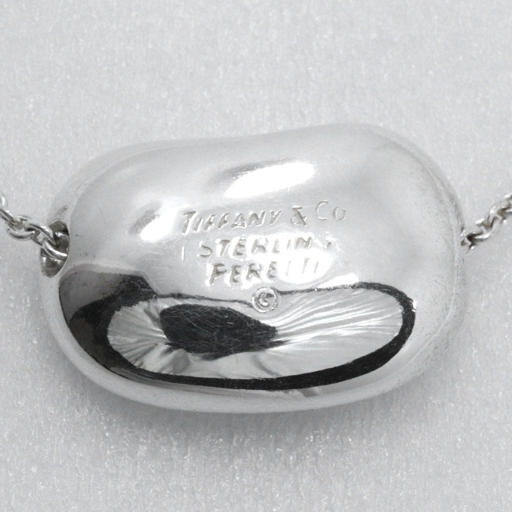 Tiffany & Co. Elsa Peretti Bean Pendant Necklace Sterling Silver
