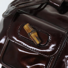 Gucci Vintage Bamboo Backpack Patent