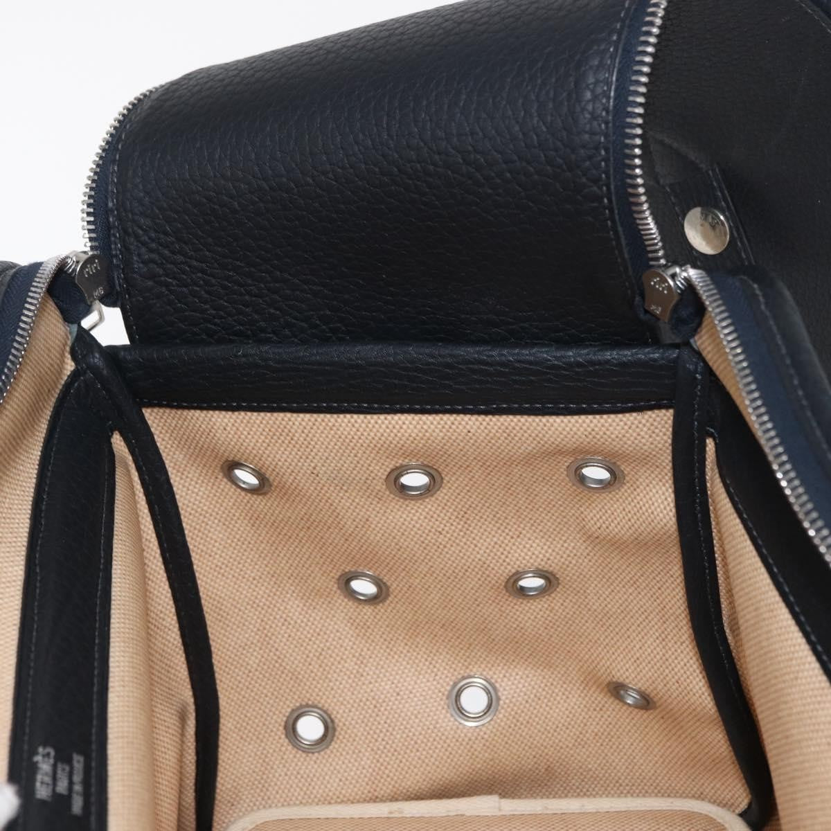 Hermes Sac de Transport pour Chiens Pet Dog Carrier Toile with Leather