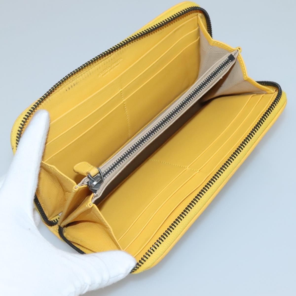 Bottega Veneta Intrecciato Long Zip  Wallet Leather