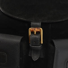 Gucci Vintage Bamboo Backpack Suede