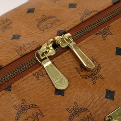 MCM Visetos Handbag Canvas and Leather