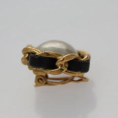 Chanel Vintage CC Clip-On Earrings Metal