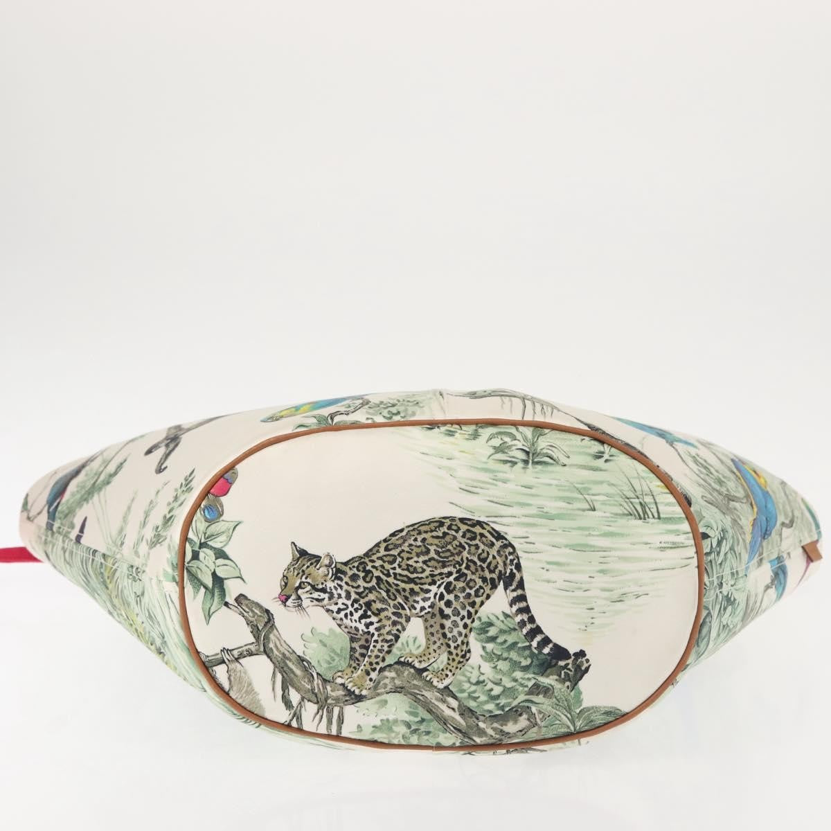 Hermes Panier De Plage Handbag Printed Canvas