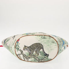 Hermes Panier De Plage Handbag Printed Canvas