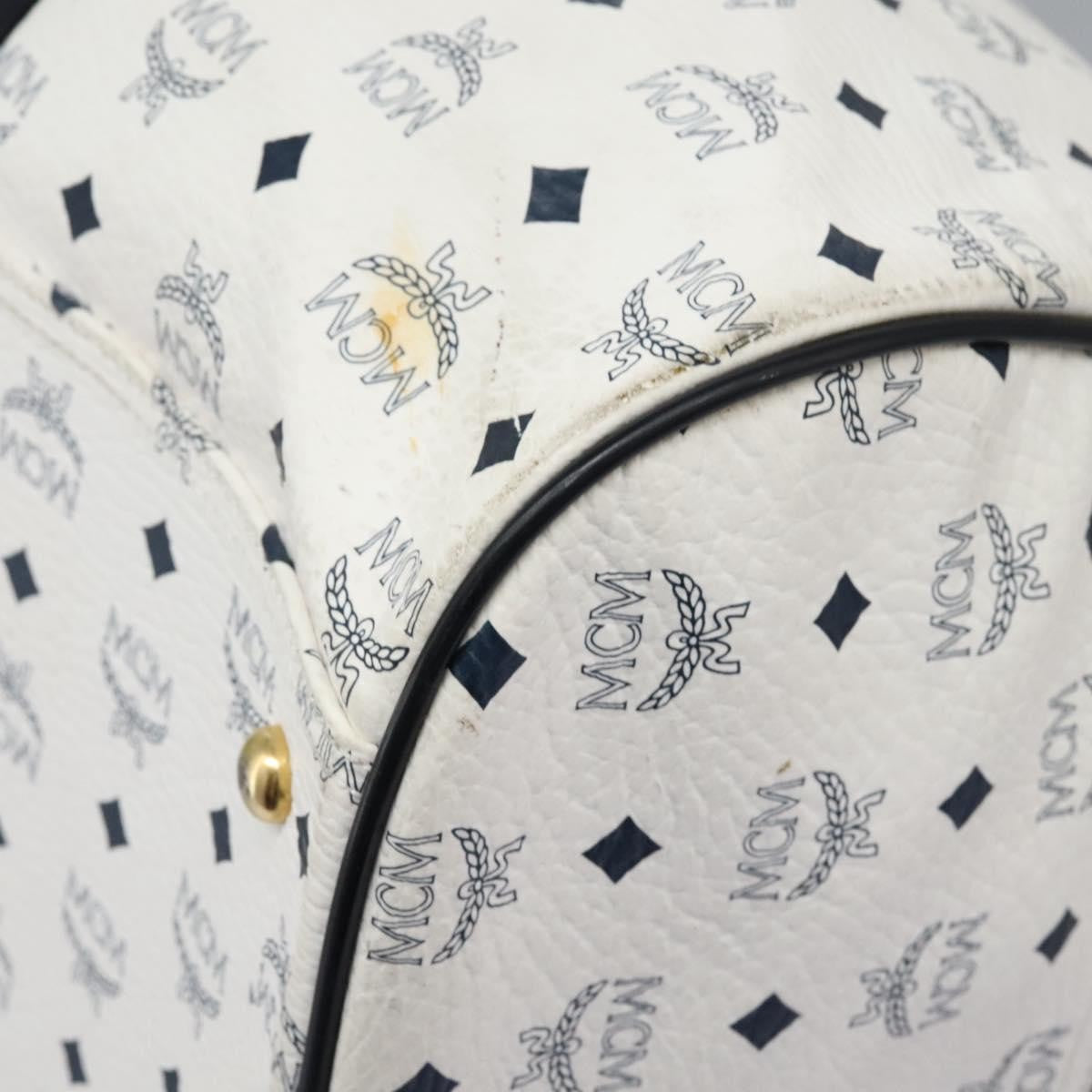 MCM Visetos Handbag Canvas and Leather