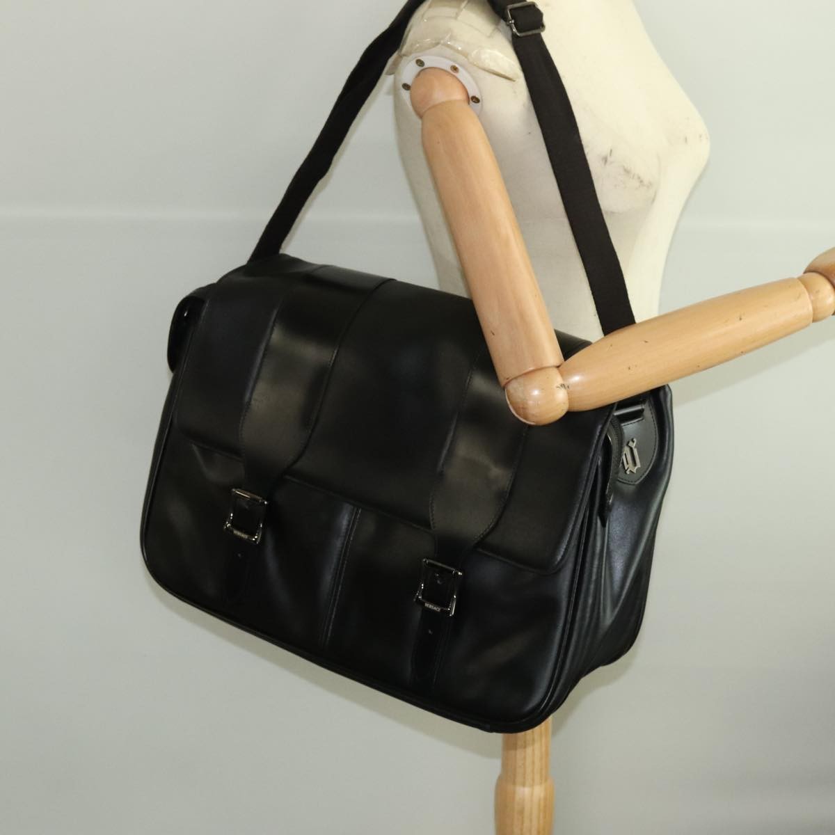 Versace Messenger Bag Leather