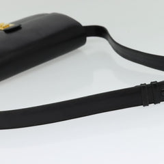 Celine Vintage Flap Shoulder Bag Leather