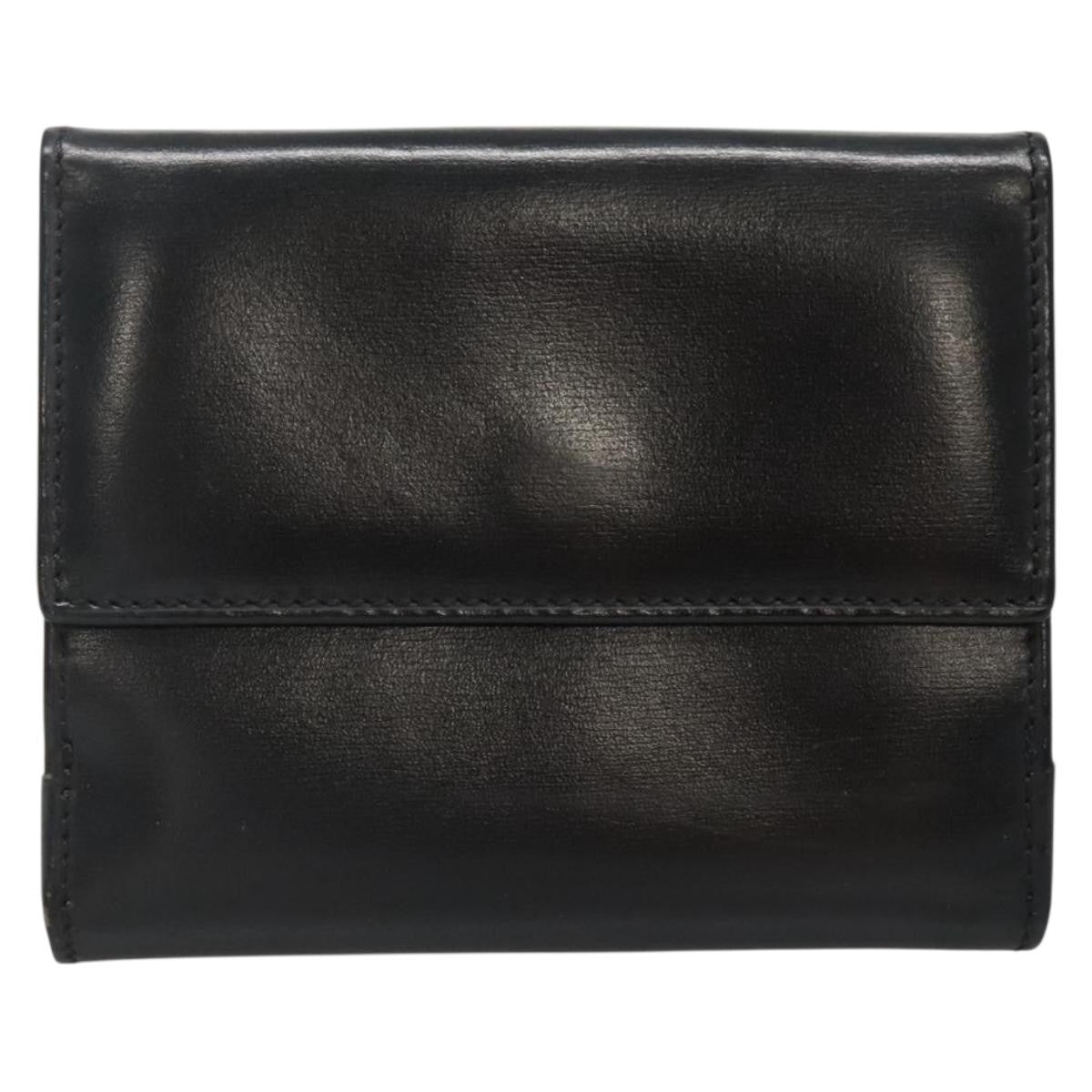 Celine Circle Logo Compact Wallet Leather