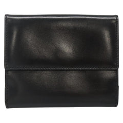 Celine Circle Logo Compact Wallet Leather