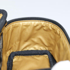 Versace Vanity Hand Bag Canvas and Leather