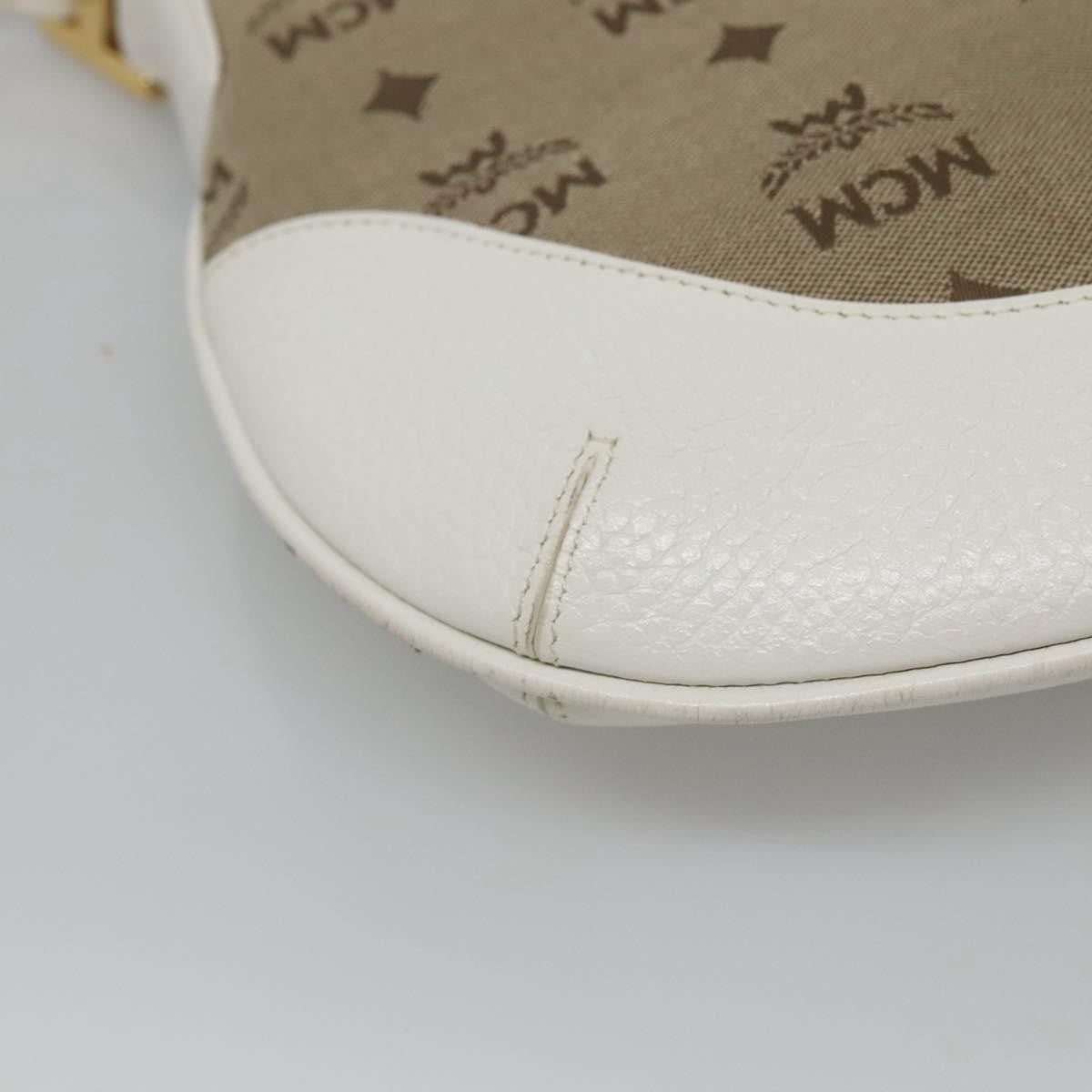 MCM Visetos Handbag Canvas and Leather