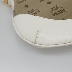 MCM Visetos Handbag Canvas and Leather