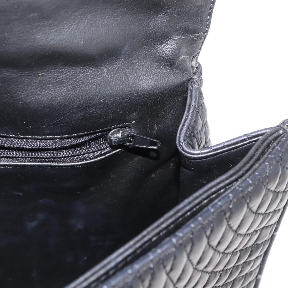 Bally Vintage Chain Shoulder Bag Quilted Leather